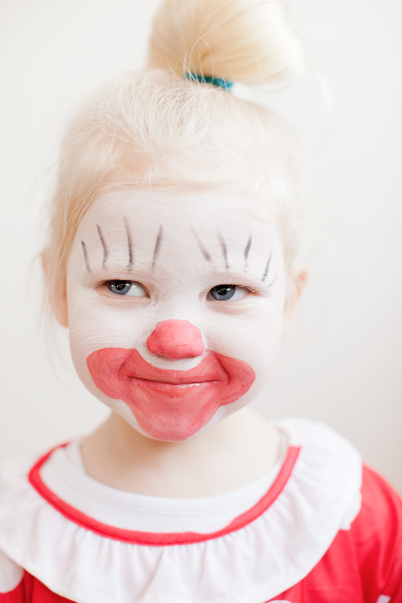 Kleines Mdchen als Clown