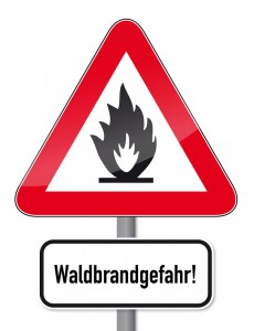 Schild Waldbrandgefahr