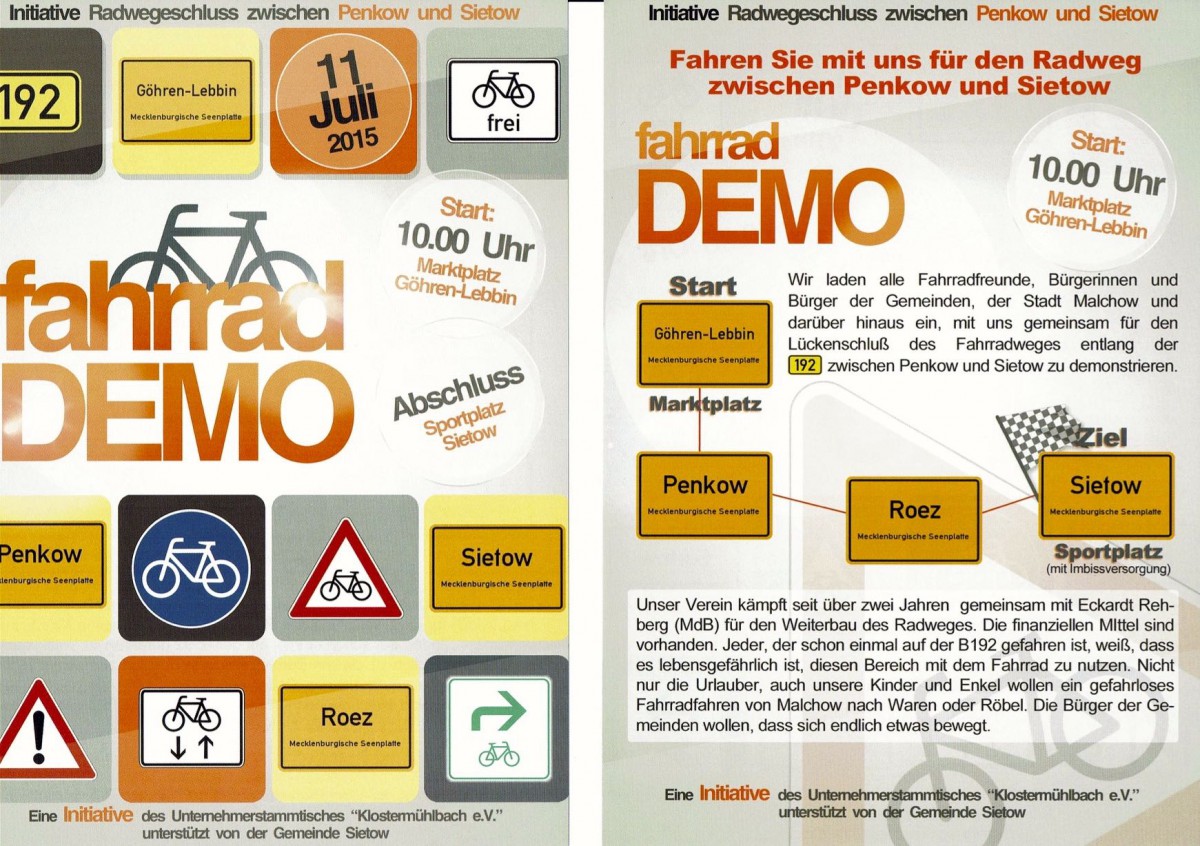 FahrradDEMO Sietow