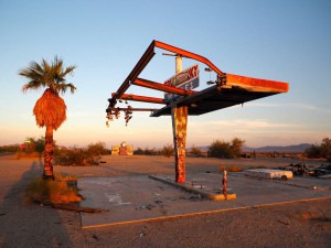 Tankstelle in der Mojave Wüste