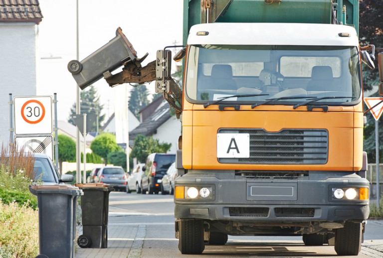 Auch ohne Aufkleber bleiben die Mülltonnen nicht voll ...