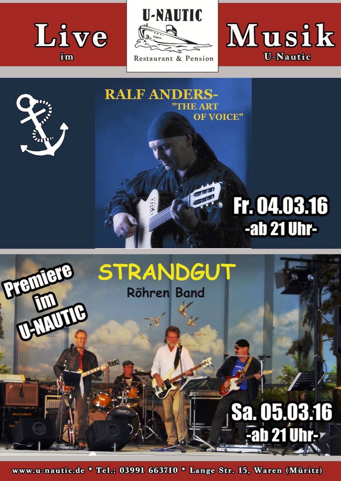 Werbung Livemusik
