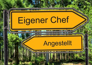 Strassenschild 41 - Eigener Chef