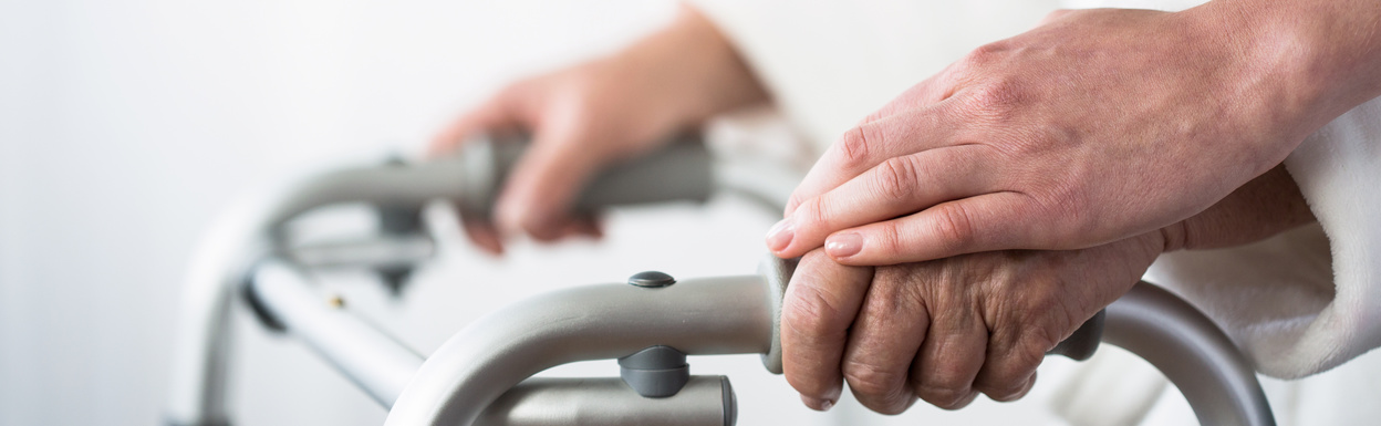 Older woman and support