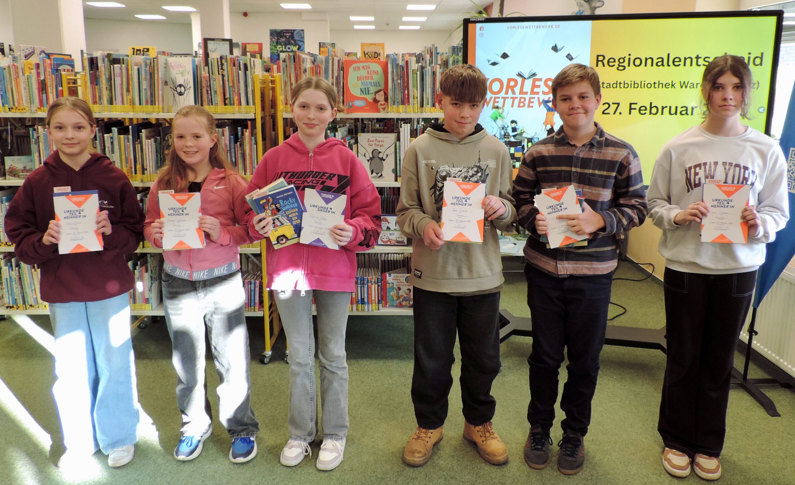 Vorlesewettbewerb 2 026 Regionalentscheid©StadtbibliothekWarenM